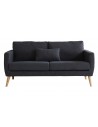 Canapé scandinave gris foncé 2 places