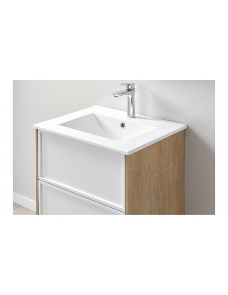 Meuble salle de bain miroir 100cm Bali White - Stellameubles