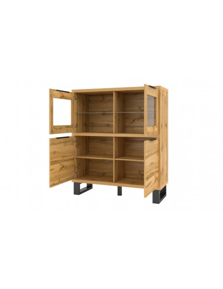 Petit vaisselier 4 portes ouvertes Hepsy