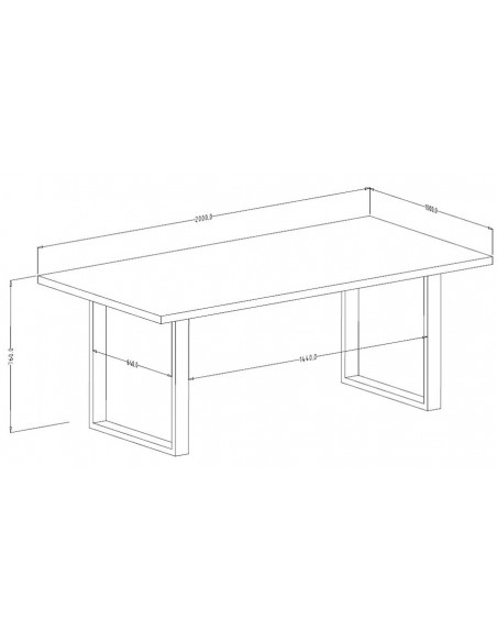 Dimensions table repas Hepsy