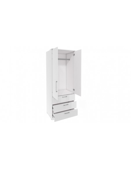 Armoire dressing ouverte Lola blanche