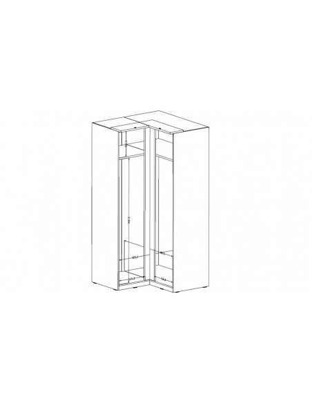 Dimensions armoire d'angle Lola