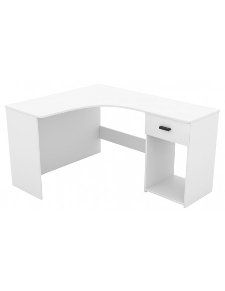 Bureau d'angle blanc Circula