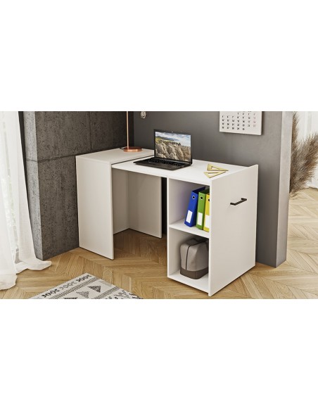 Bureau coulissant blanc Reflex