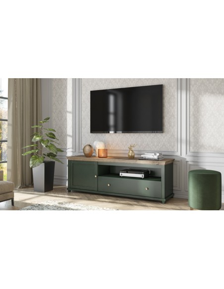 Meuble TV design vert Boavista