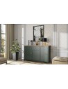 Bahut design vert et chêne