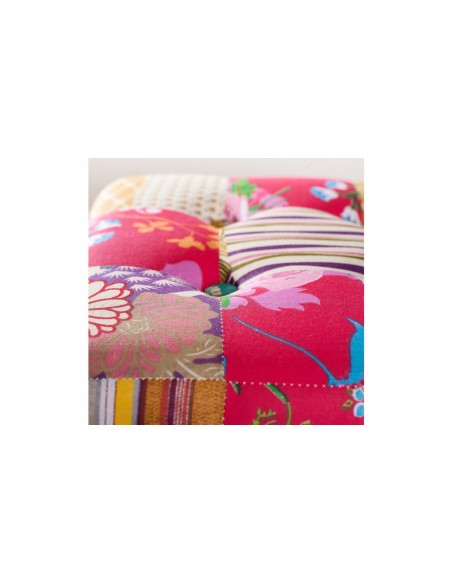 Pouf patchwork coloré Brooke