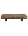 Table basse industrielle en bois massif