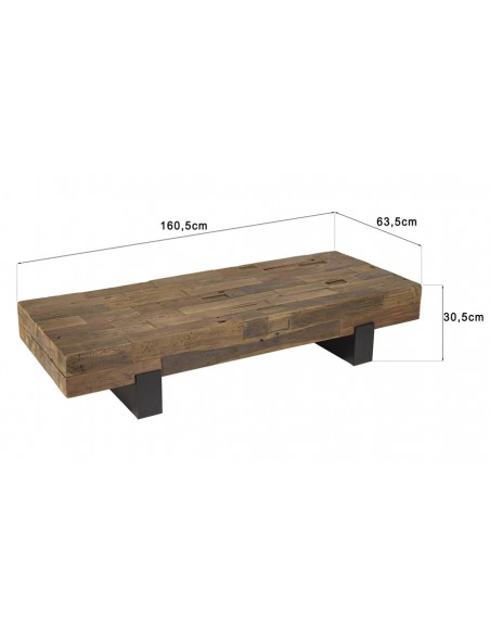 Dimensions table basse rectangulaire Century
