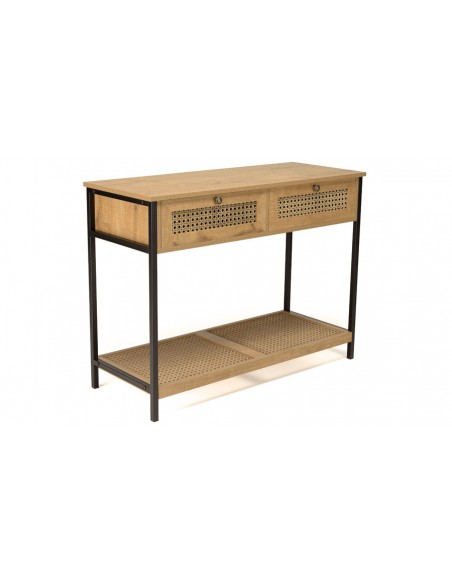 Console marron 2tiroirs Maryna