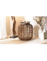 Table d'appoint ethnique en rotin