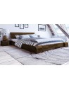 Lit bas wenge avec commode