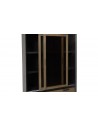 Vaisselier 2 portes verre fumé