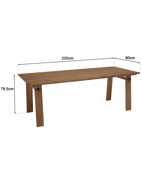 Dimensions table repas Thekku