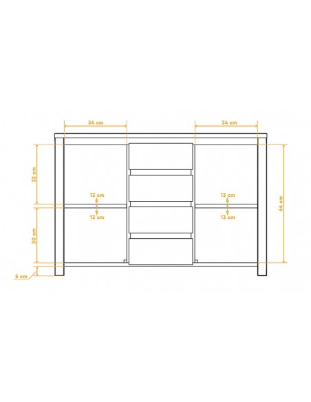 schéma commode Vinci