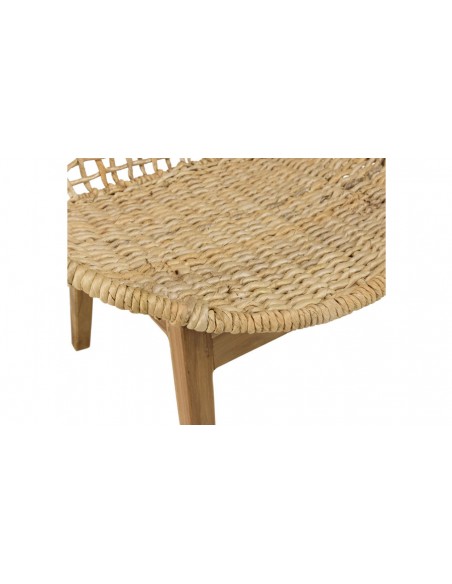 Fauteuil abaca tressé beige Thekku