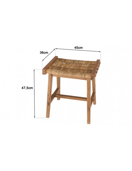 Dimensions tabouret style ethnique