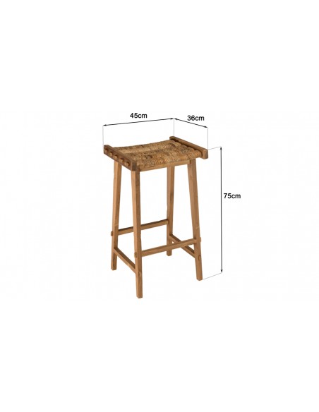 Dimensions tabouret de bar Thekku