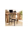 Fauteuil style exotique noir Thekku