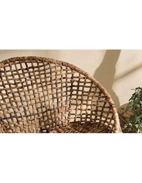 Tressage abaca foncé