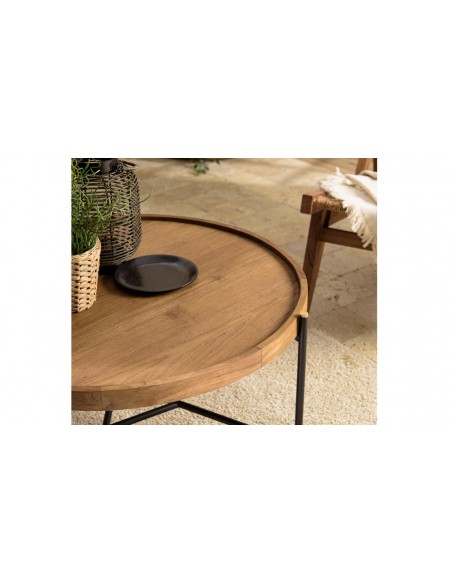 Table basse ronde Thekku