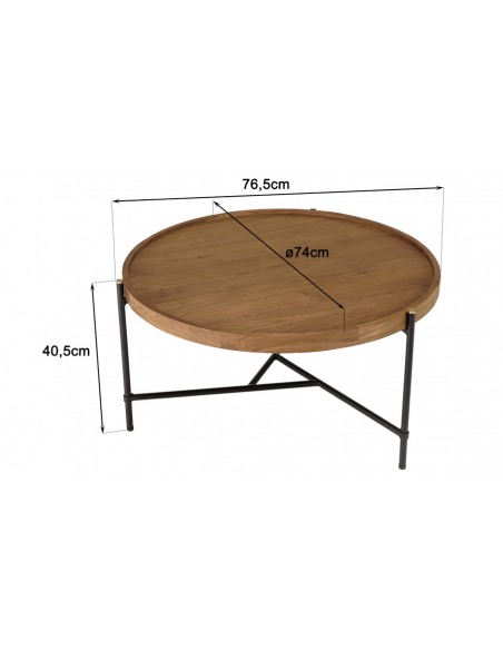 Dimensions table basse Thekku