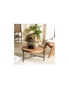 petite table basse ronde en teck