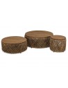 Lot 3 tables basses Thekku