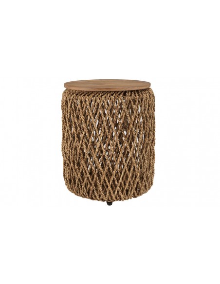 Table d'appoint en tissage de cocotier