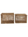 Lot de 2 panier de rangement en abaca Thekku