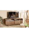 Petit meuble TV en teck recyclé