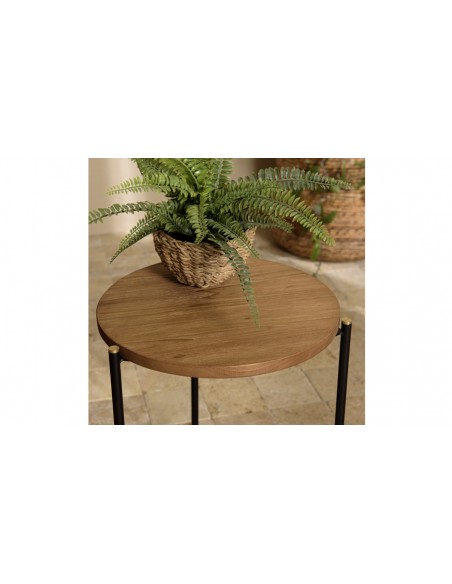 Table d'appoint ronde Thekku