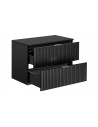 Meuble sous vasque noir Universe plateau 80 cm