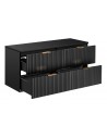 Meuble sous vasque 120cm Universe avec plateau noir