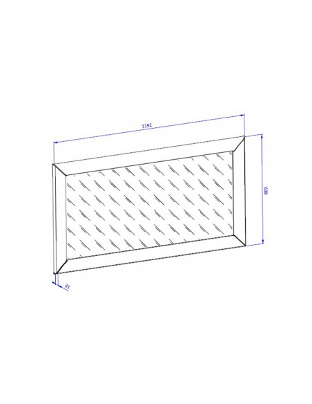 Dimensions miroir blanc Neirda