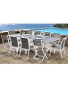 Salon jardin blanc et gris Modulo