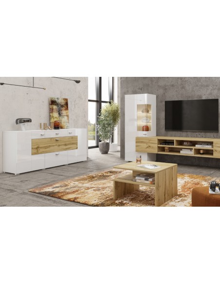 Grand buffet 3 portes dans salon Onyx