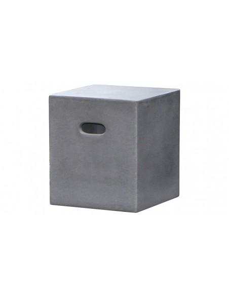 Cube déco jardin gris foncé