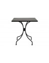 Table jardin carrée style bistrot