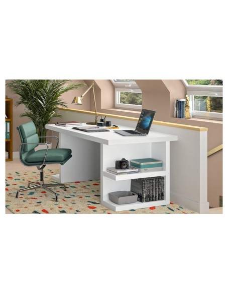 Bureau design blanc multi-pieds