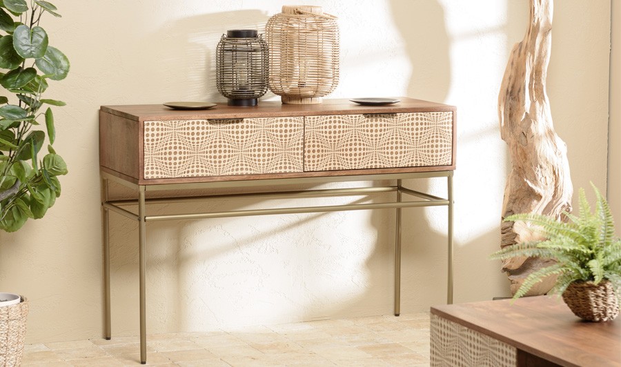 Console ethnique en manguier Achille Console ethnique en manguier Achille