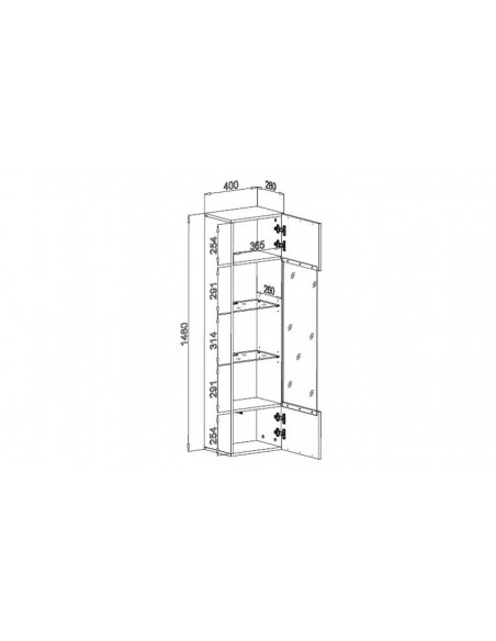 Dimensions vaisselier meuble TV Byron