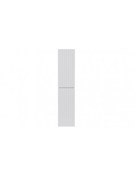 Colonne sdb suspendue blanche 2 portes