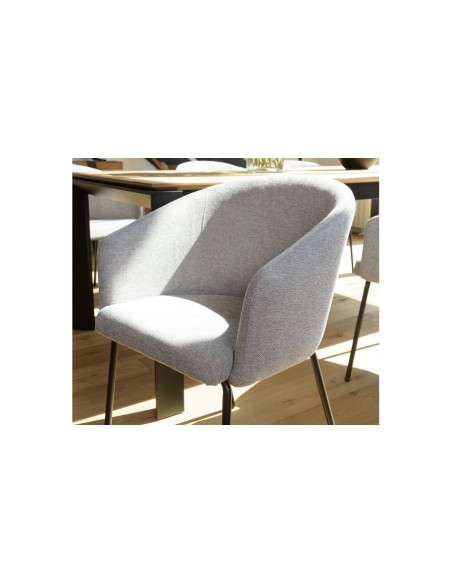 Fauteuils gris Lyssaïa