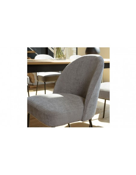 Chaise contemporain taupe Lyssaïa