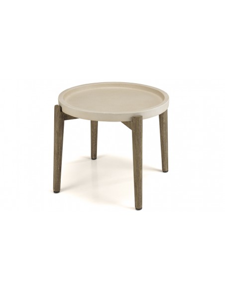 Petite table basse beige Nestor