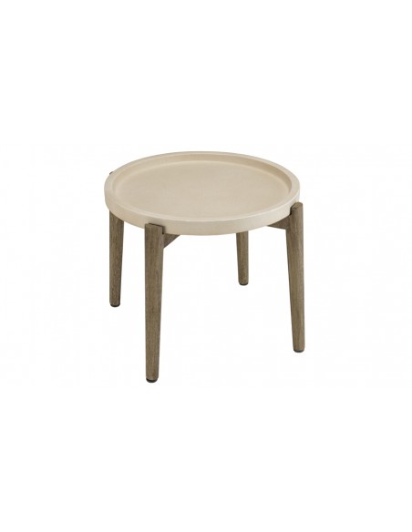 Petite table basse beige Nestor