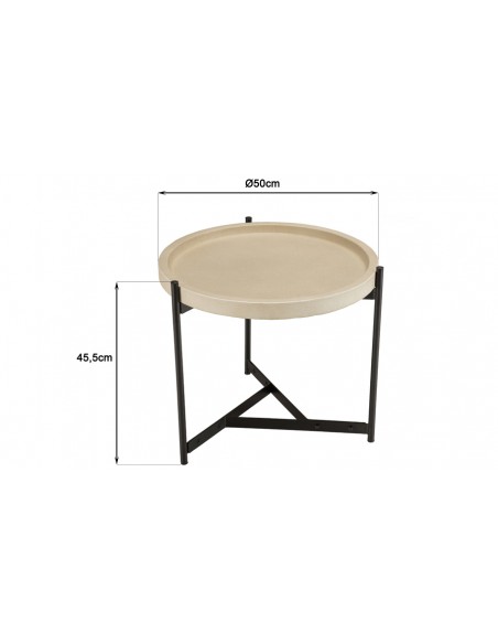 Dimensions table basse contemporain Nestor