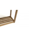Grande console de jardin en bois d'acacia et résine - Nestor