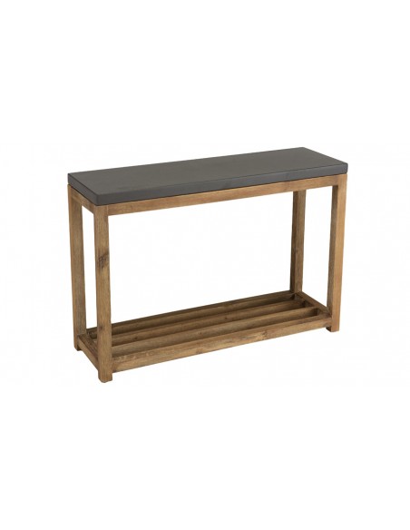 Petite console de jardin résine et acacia